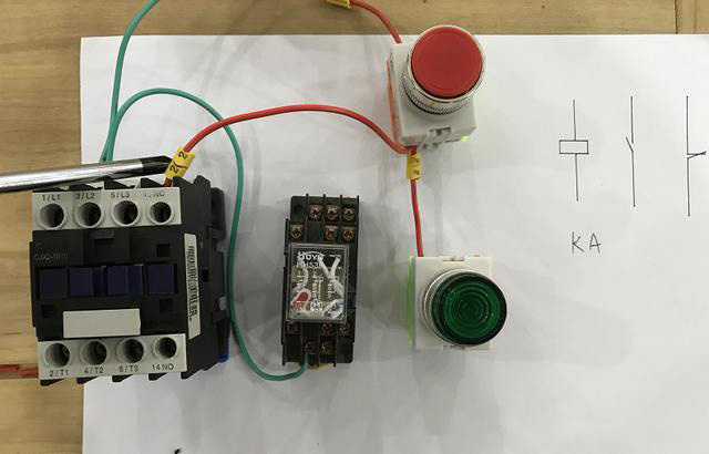 時(shí)間繼電器接線圖